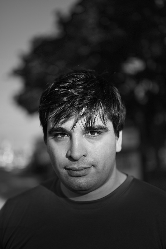 Black and white portrait